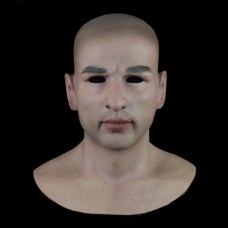 (SF-N10) Crossdress cosplay realistic human face silicone male full head mask fetish wear